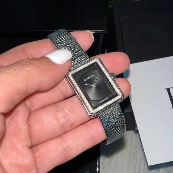 Authentic Chanel Boyfriend Tweed Watch - Picture 4 of 6